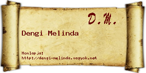 Dengi Melinda névjegykártya
