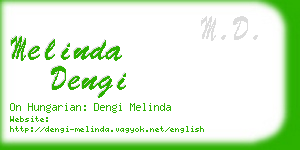 melinda dengi business card